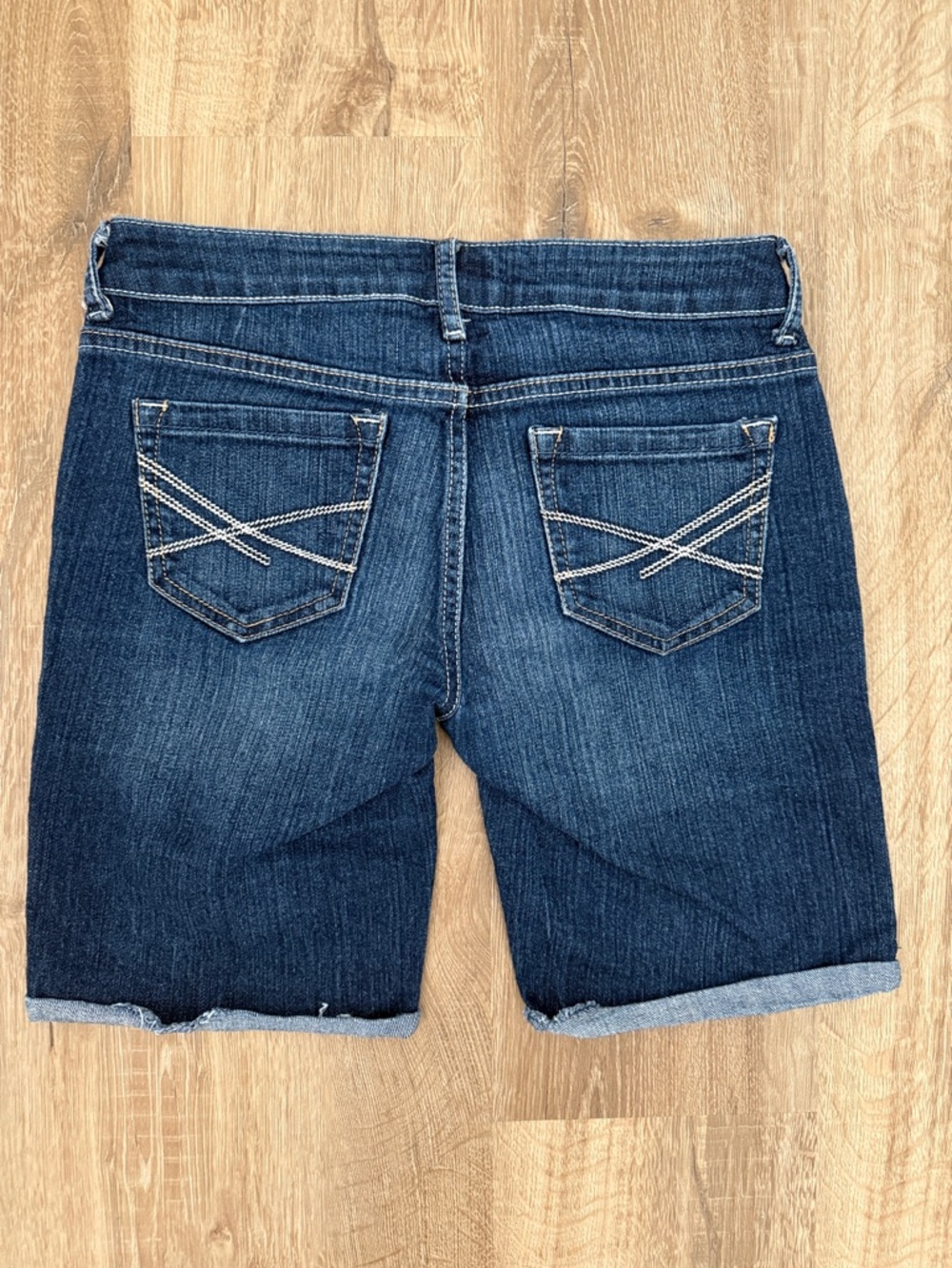 Aeropostale Indigo Blue Denim Bermuda Shorts - Picture 3 of 8